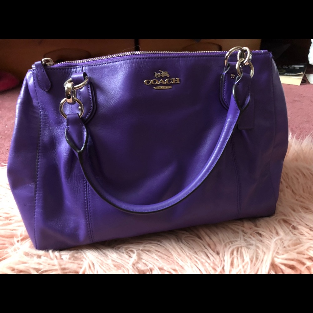 Purple Coach Bag
